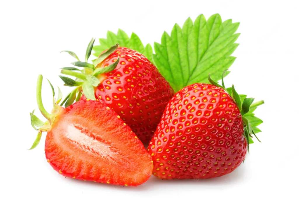 ripe-strawberries-with-leaves-isolated-white_80510-607